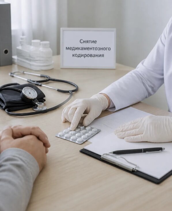 Снятие медикаментозного кодирования в Шумерле от 5432 р. | Медзона